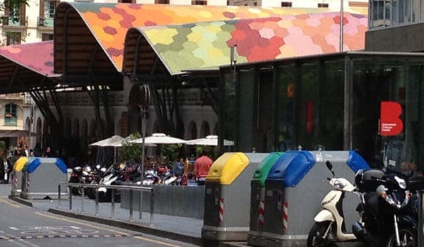 Markedet Santa Caterina Barcelona, Spania.