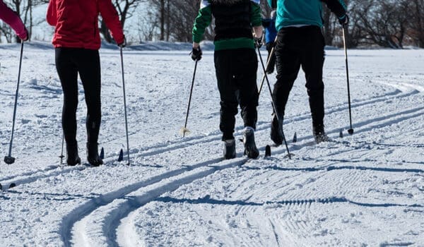 Folk på ski