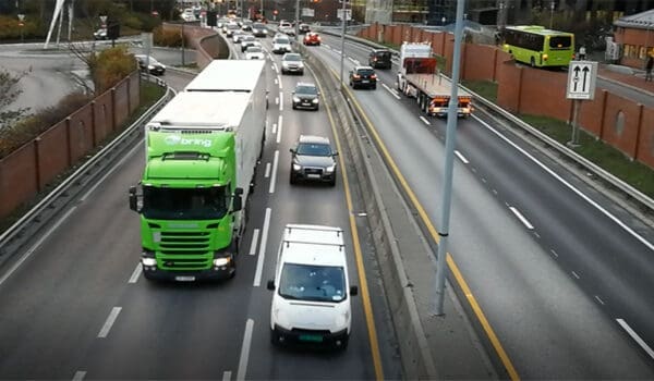 Trafikkbilde fra Ulven i Oslo