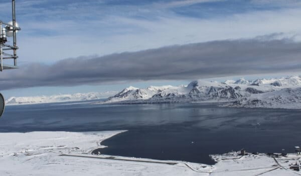 Utsikt fra Zeppelinstasjonen i Ny Ålesund, Svalbard