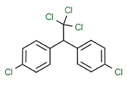 Figur 3: Molekylstrukturen til p,p'-DDT